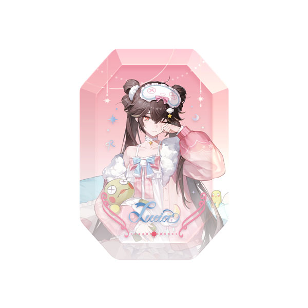 KURO GAMES [독점 판매] 벌징: 그레이 레이븐 루시아 필로우 토크 젬컷 아크릴 디스플레이 피규어