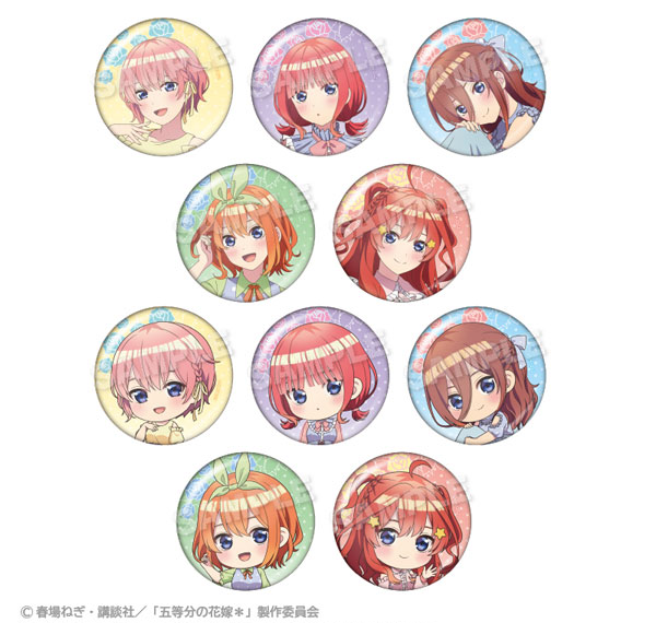 Stella Notes The Quintessential Quintuplets * Trading Tin Badge Polka Dot Pastel ver. 10Pack BOX - เทรดดิ้ง ติน แบดจ์ ลายจุด พาสเทล เวอร์ 10Pack BOX รูปภาพ 1