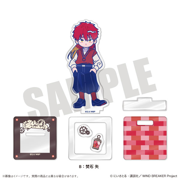 MENEGI TV Anime WIND BREAKER Nyutoro Birthday Goods Chika Takiishi Acrylic Stand B