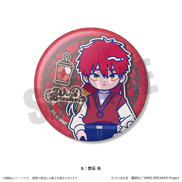MENEGI TV Anime "WIND BREAKER" Nyutoro Birthday Goods Chika Takiishi Shiny Tin Badge B