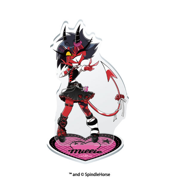 Ensky Helluva Boss Acrylic Stand (4) Millie gambar 1