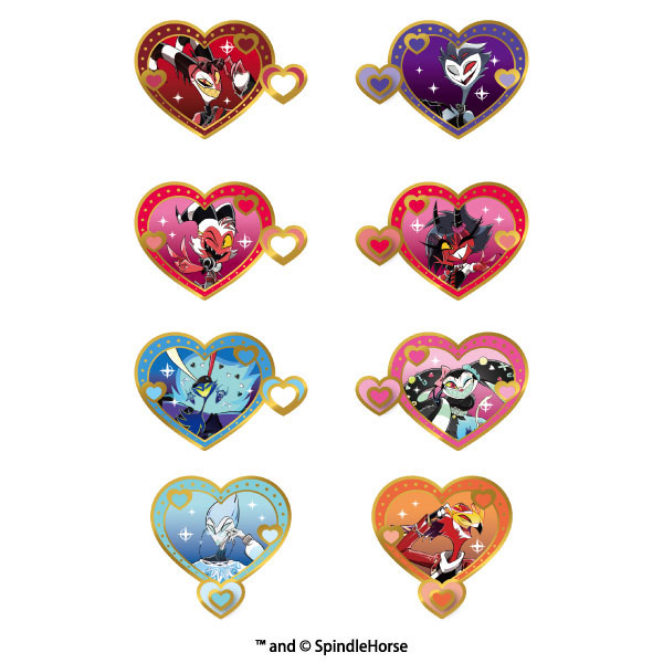 Ensky Helluva Boss Heart Pins Collection 8Pack BOX รูปภาพ 1
