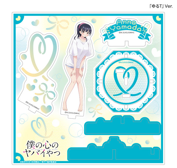 Culture Entertainment "Boku no Kokoro no Yabai Yatsu" Loungewear Coordinate สแตนดี้อะคริลิก Anna Yamada เวอร์ชั่น "Yuru-T" รูปภาพ 1