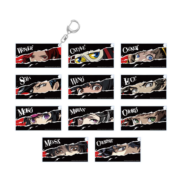 KADOKAWA [Exclusive Sale] Persona 5: The Phantom X (P5X) Cut?In Style Acrylic Keychain (Single Pack) [1 Pack]