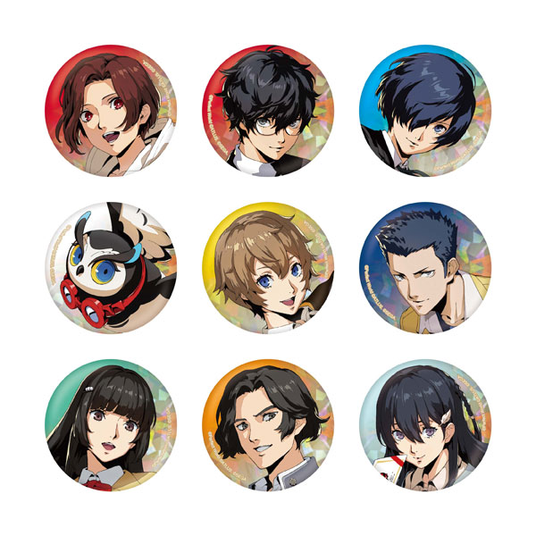 KADOKAWA [Exclusive Sale] Persona 5: The Phantom X (P5X) 1st Anniversary Illustration Can Badge (Box Set) 9Pack BOX