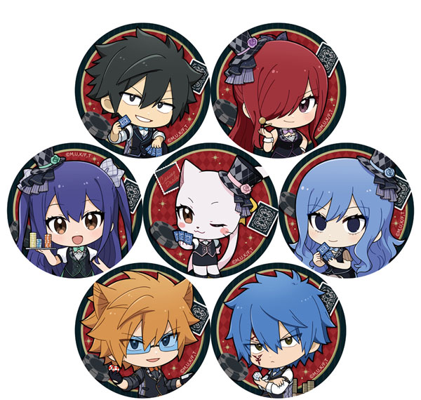 Parflette FAIRY TAIL 100 Years Quest Trading Tin Badge (Casino Dealer / ver.B) 7Pack BOX Bild 1