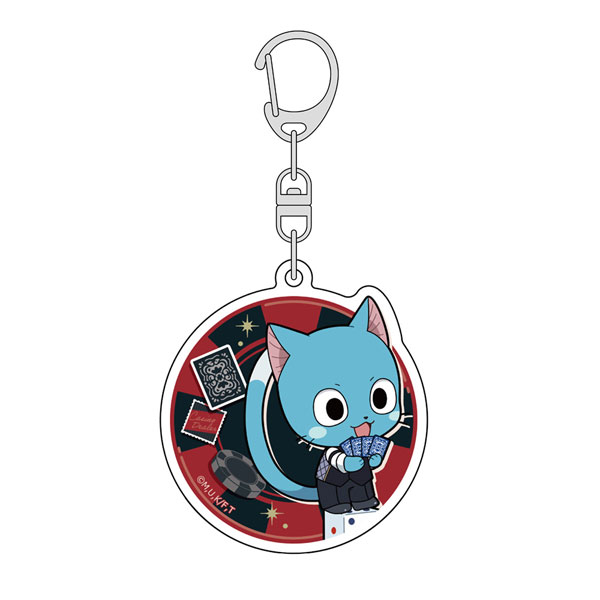 Parflette FAIRY TAIL 100 Years Quest Acrylic Keychain (Happy / Casino Dealer)