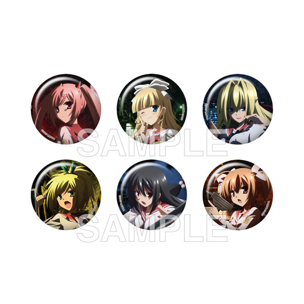 KADOKAWA Aria the Scarlet Ammo Double A Trading Pin Badge - Anime Adaptation 15th Anniversary Ver. A 6Pack BOX