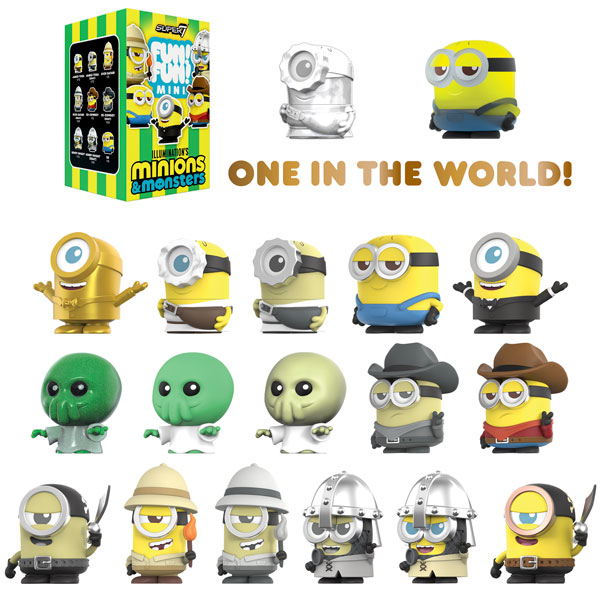 Super 7 FanFan Mini / Minions & Monsters Trading Figure: 9Pack BOX รูปภาพ 1