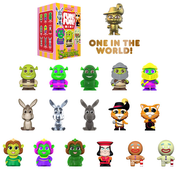 Super 7 팬팬 미니 / 슈렉 트레이딩 피규어 9팩 BOX 이미지 1