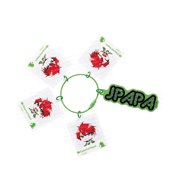 Ensky Colorful Peach Jarajara Keychain Emotion Series JPAPA