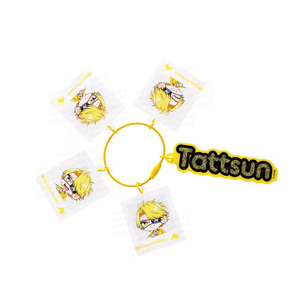 Ensky Colorful Peach Jarajara Keychain Emotion Series Tattsun