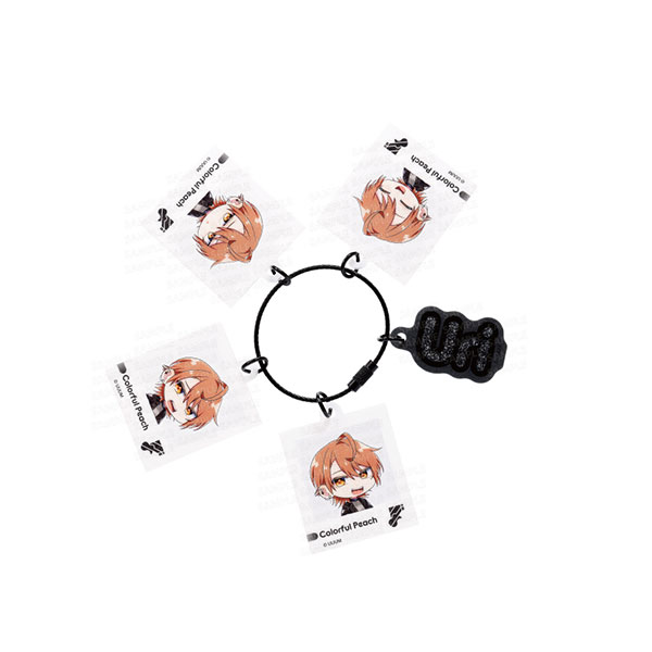 Ensky Colorful Peach Jarajara Keychain Emotion Series Uri