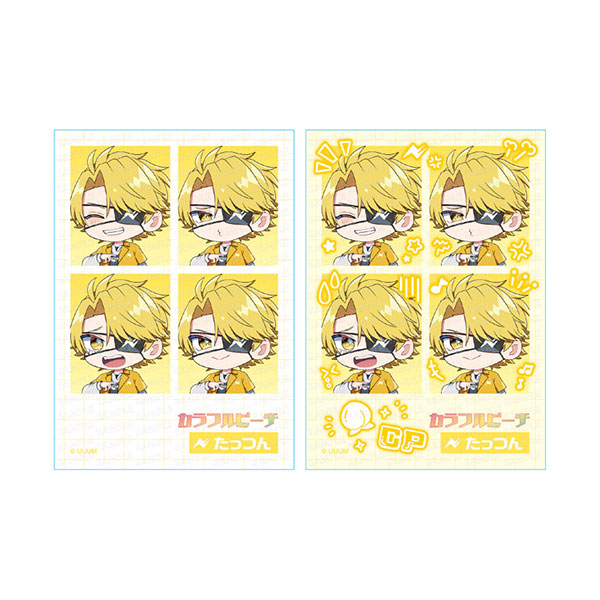 Ensky Colorful Peach Mini ID Photo Style Sticker Emotion Series Tattsun