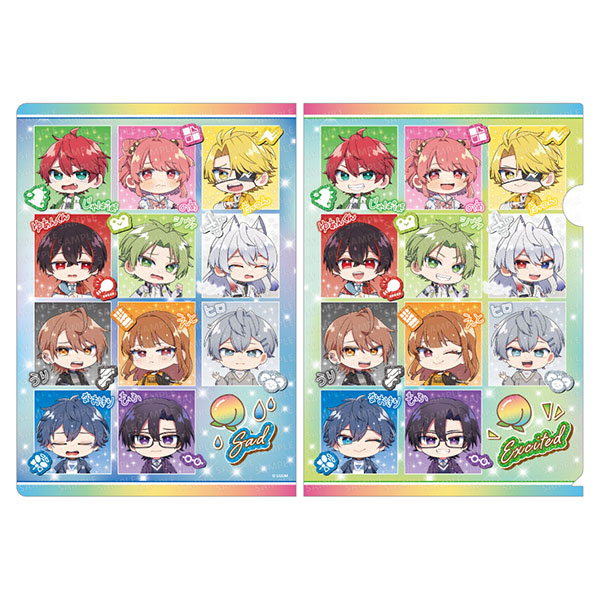 Ensky Colorful Peach Clear File Emotion Series (2)