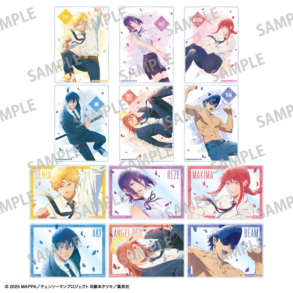 Kamio Japan ภาพยนตร์ "Chainsaw Man Reze Arc" เทรดดิ้งอะคริลิคเพลทแบบลอยน้ำ KamiAni TOUCH 12Pack BOX รูปภาพ 1