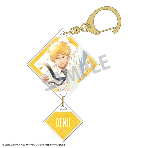 Kamio Japan Movie "Chainsaw Man Reze Arc" Double Part Acrylic Keychain Denji Floating KamiAni TOUCH