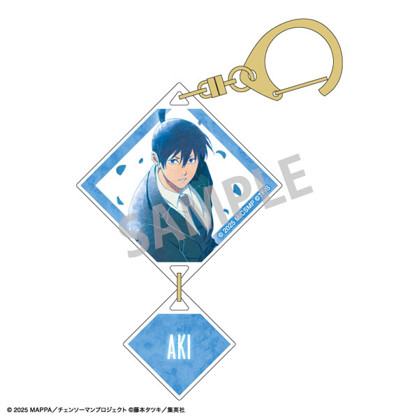 Kamio Japan Movie "Chainsaw Man Reze Arc" Double Part Acrylic Keychain Aki Hayakawa Floating KamiAni TOUCH