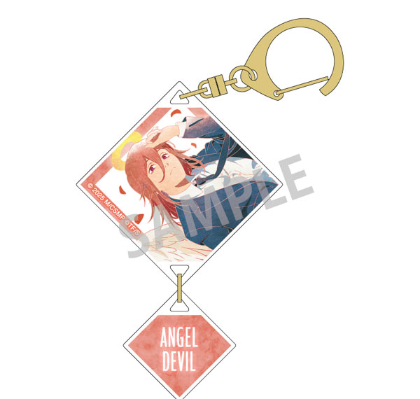Kamio Japan Movie "Chainsaw Man Reze Arc" Double Part Acrylic Keychain Angel Devil Floating KamiAni TOUCH Bild 1