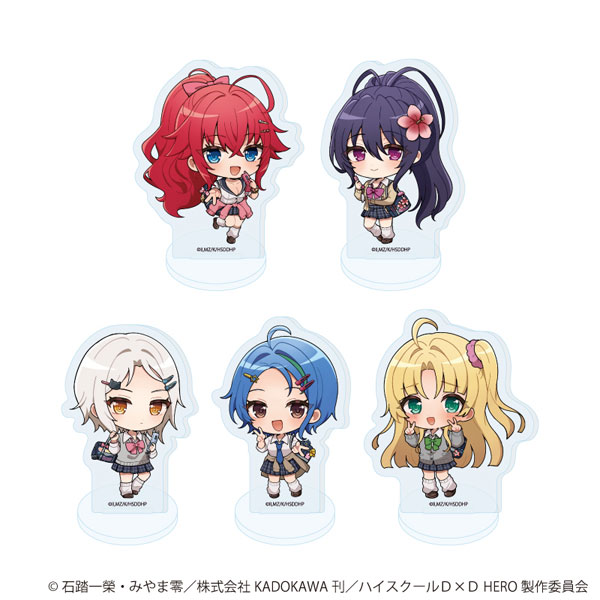 A3 Acrylic Puchi Stand "High School D x D HERO" 01/ Mini Chara Illustration 5Pack BOX
