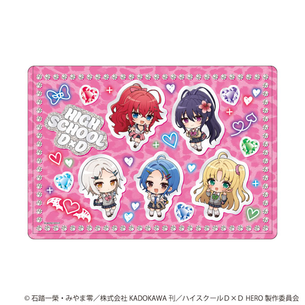 A3 Chara Clear Case "High School D x D HERO" 05/ Group Design (Mini Chara Illustration)