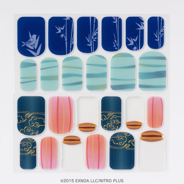 Ram Corporation Touken Ranbu ONLINE Gel Nail Sticker Vol.6 Kenshin Kagemitsu image 1