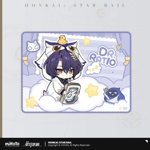 miHoYo Honkai: Star Rail Men's Dormitory Series Chibi Character Blanket Dr. Ratio