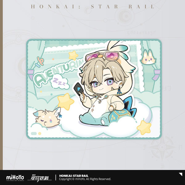 miHoYo Honkai: Star Rail Men's Dormitory Series Chibi Character Blanket Aventurine