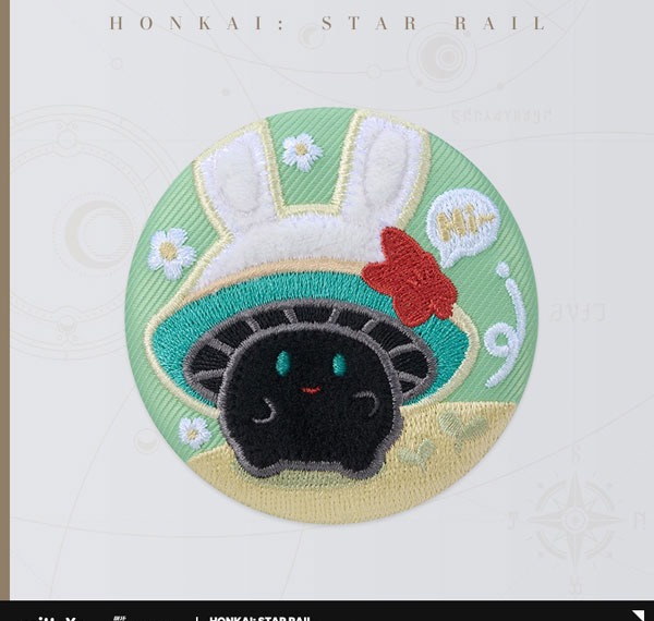 miHoYo Honkai: Star Rail Usausa Kinoko to Kinoko Usagi Series Embroidery Badge Dantake รูปภาพ 1