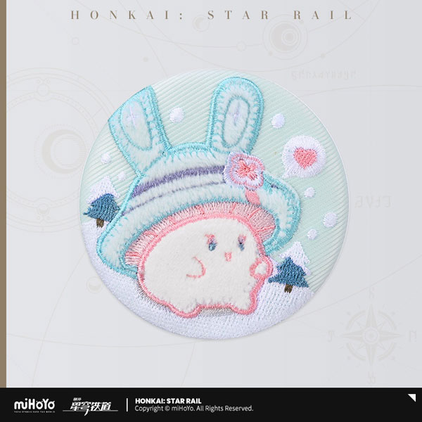 miHoYo Honkai: Star Rail Usausa Kinoko to Kinoko Usagi Series Embroidery Badge Mishroom