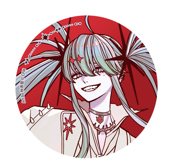 FUN4YEAH Hatsune Miku Light and Shadow Series Tin Badge Black ver. รูปภาพ 1