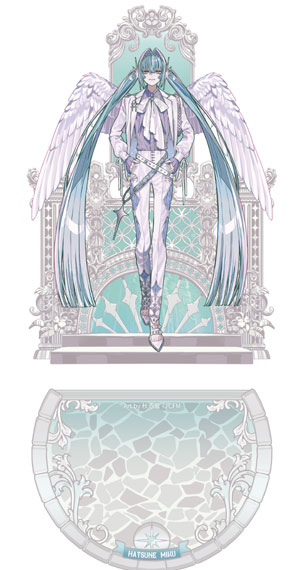 FUN4YEAH Hatsune Miku Light and Shadow Series Acrylic Stand White ver. รูปภาพ 1
