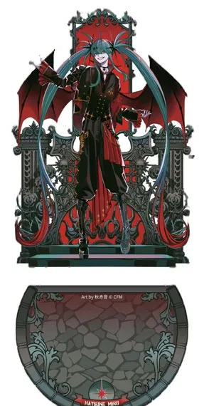 FUN4YEAH Hatsune Miku Light and Shadow Series Acrylic Stand Black ver. รูปภาพ 1