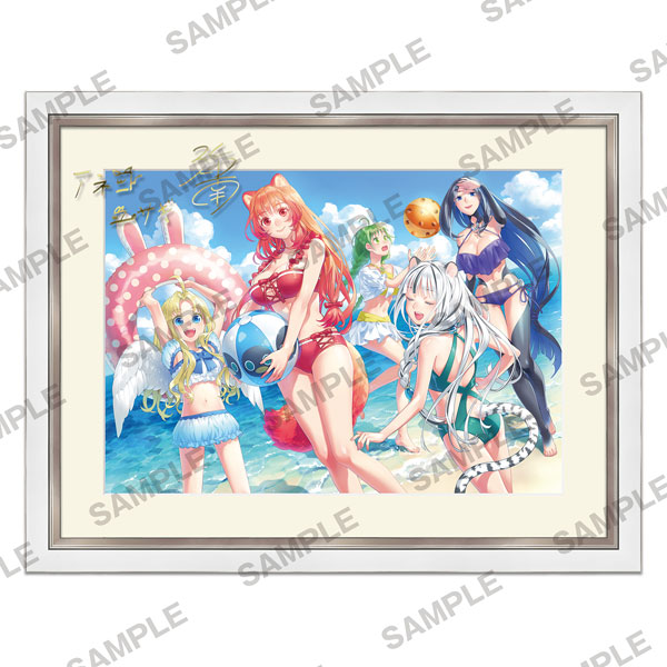 KADOKAWA The Rising of the Shield Hero B4-sized Chara Fine Graph with Replica Signature - Seaside Fun
