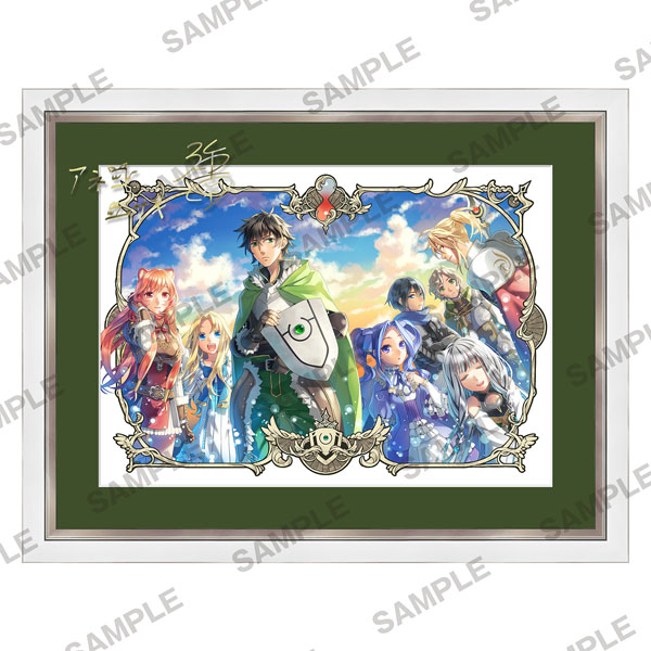 KADOKAWA The Rising of the Shield Hero B4-sized Chara Fine Graph with Replica Signature - Group