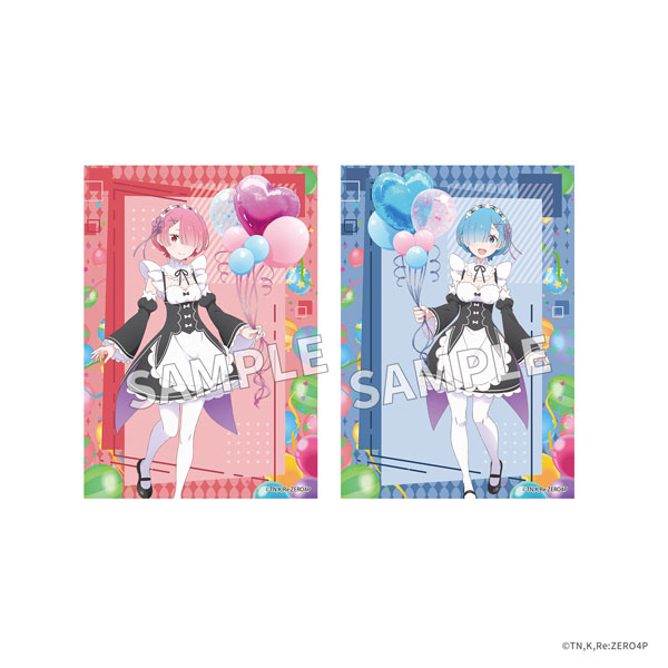 KADOKAWA Re:ZERO -Starting Life in Another World- Photo Card Set Flower & Balloon ver. - Ram & Rem
