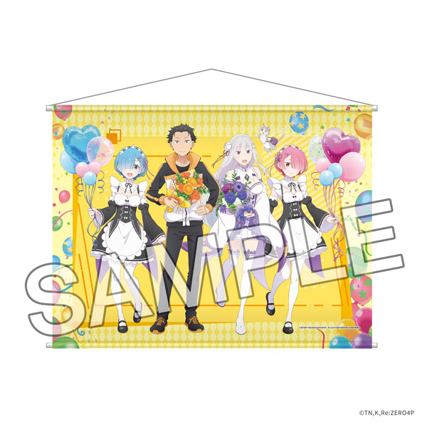 KADOKAWA Re:ZERO -Starting Life in Another World- B2 Wandteppich Flower & Balloon ver. Bild 1