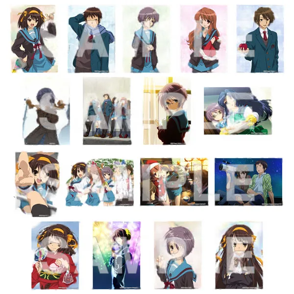KADOKAWA The Disappearance of Haruhi Suzumiya Tradable Photo-style Illustration Card 17Pack BOX