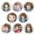 KADOKAWA The Disappearance of Haruhi Suzumiya Full of Haruhi Tin Badge 8Pack BOX image 2