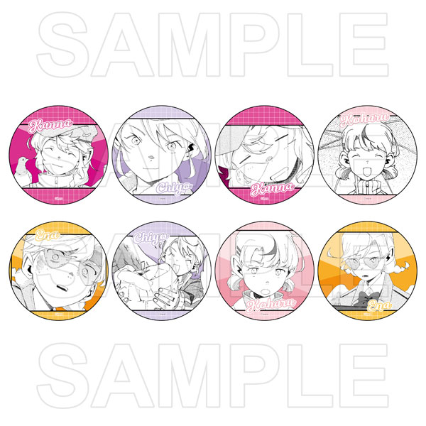 KADOKAWA LOVE BULLET Trading Tin Badge 8Pack BOX