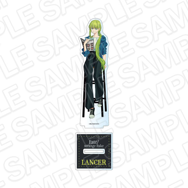 Contents Seed TV Anime "Fate/strange Fake" Acrylic Figure Lancer Cafe ver.