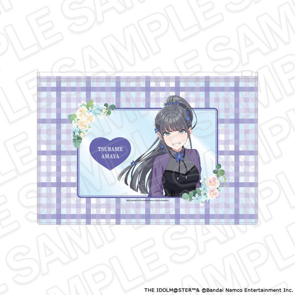 Contents Seed Gakuen iDOLM@STER Clear Pouch Tsubame Amaya floral dress ver.