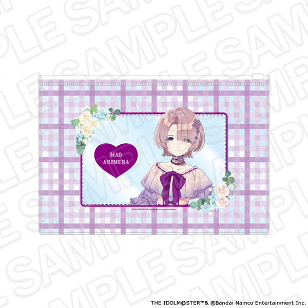 Contents Seed Gakuen iDOLM@STER Clear Pouch Mao Arimura floral dress ver. gambar 1