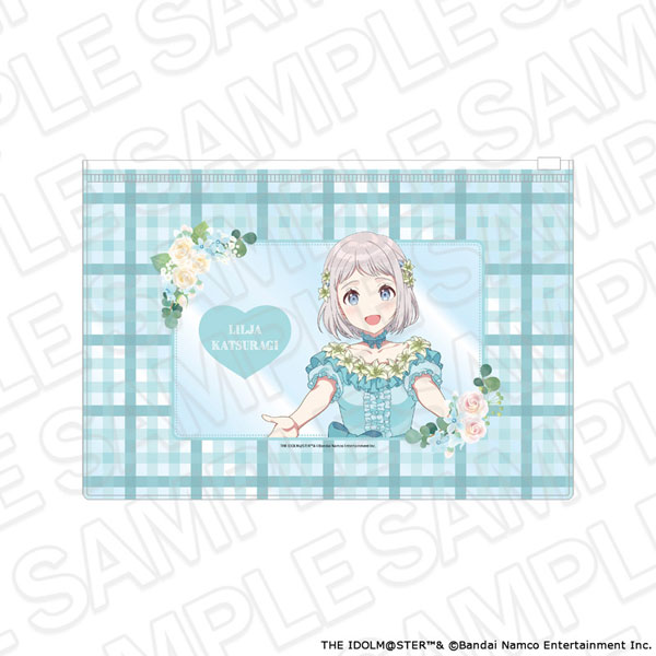 Contents Seed Gakuen iDOLM@STER Clear Pouch Lilja Katsuragi floral dress ver.