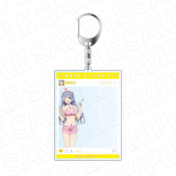 Contents Seed Date A Live V SNS Style Acrylic Keychain Miku Izayoi Tropical Island Nurse ver.