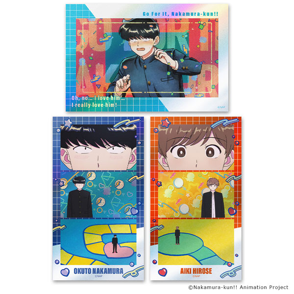 Azu Maker TV Animation "Ganbare! Nakamura-kun!!" Thumbnail Shiny Sticker Set Okuto Nakamura & Aiki Hirose vol.1