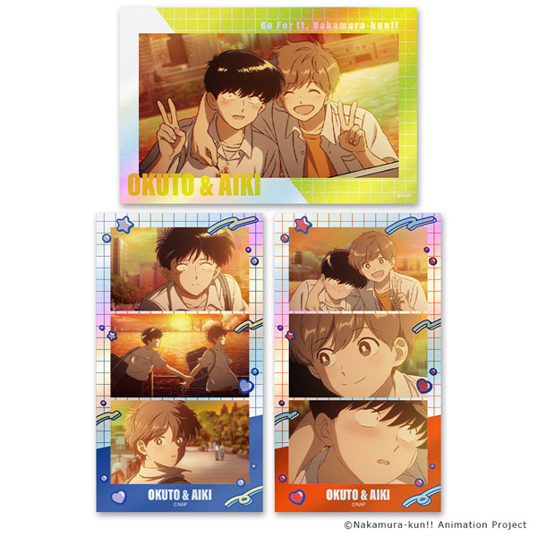 Azu Maker TV Animation "Ganbare! Nakamura-kun!!" Thumbnail Shiny Sticker Set Okuto Nakamura & Aiki Hirose vol.2