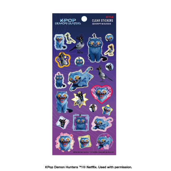 Ensky KPop Demon Hunters CLEAR STICKERS (2) DERPY&SUSSIE