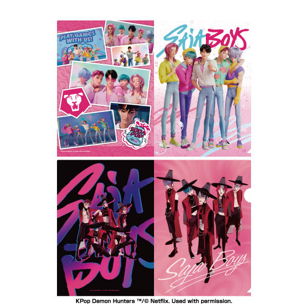 Ensky KPop Demon Hunters Clear File Set (2) SAJA BOYS