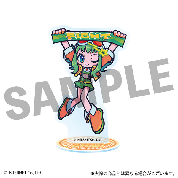 DMM.com VOCALOID GUMI 후레후렌즈 아크릴 스탠드 타월 Ver.